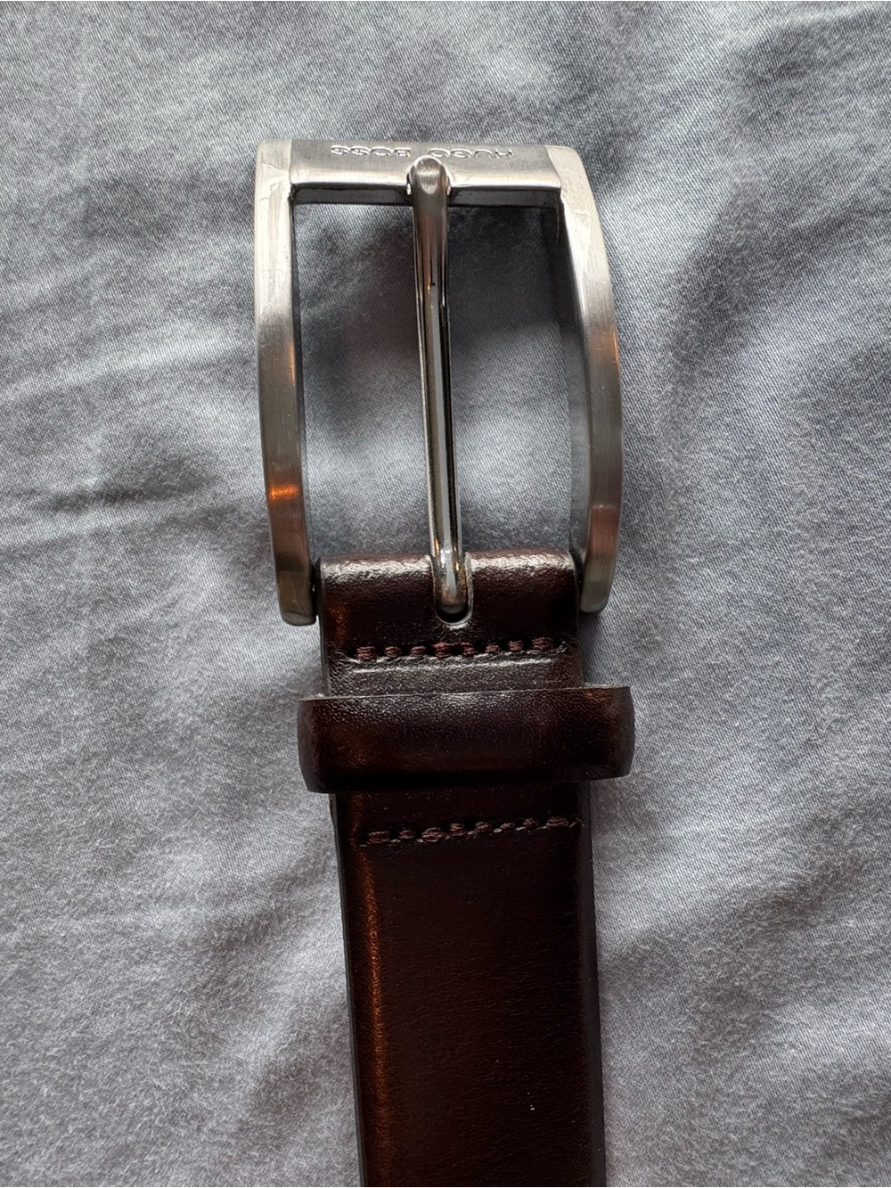 Hugo Boss Leather Dress Belt Men's 40"
